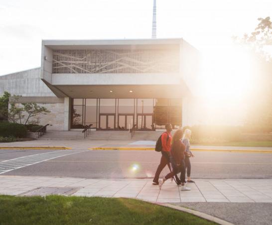 Siebert Chapel in sunset